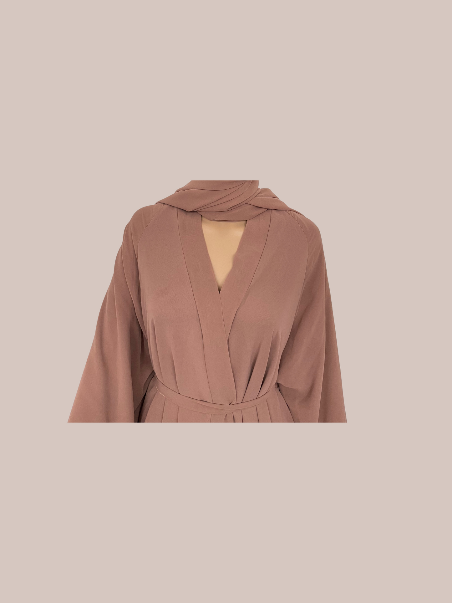 Abaya Taupe Layers